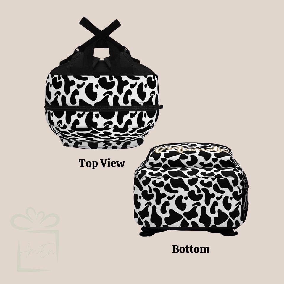Cow Print Backpack