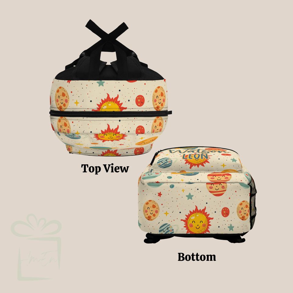 Personalized Smiley Face Backpack