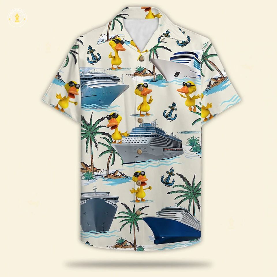 3D Cruising Ducks Hawaiian Shirt