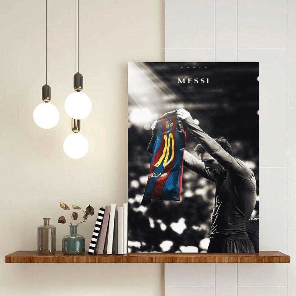 Lionel Messi Football Sports Poster