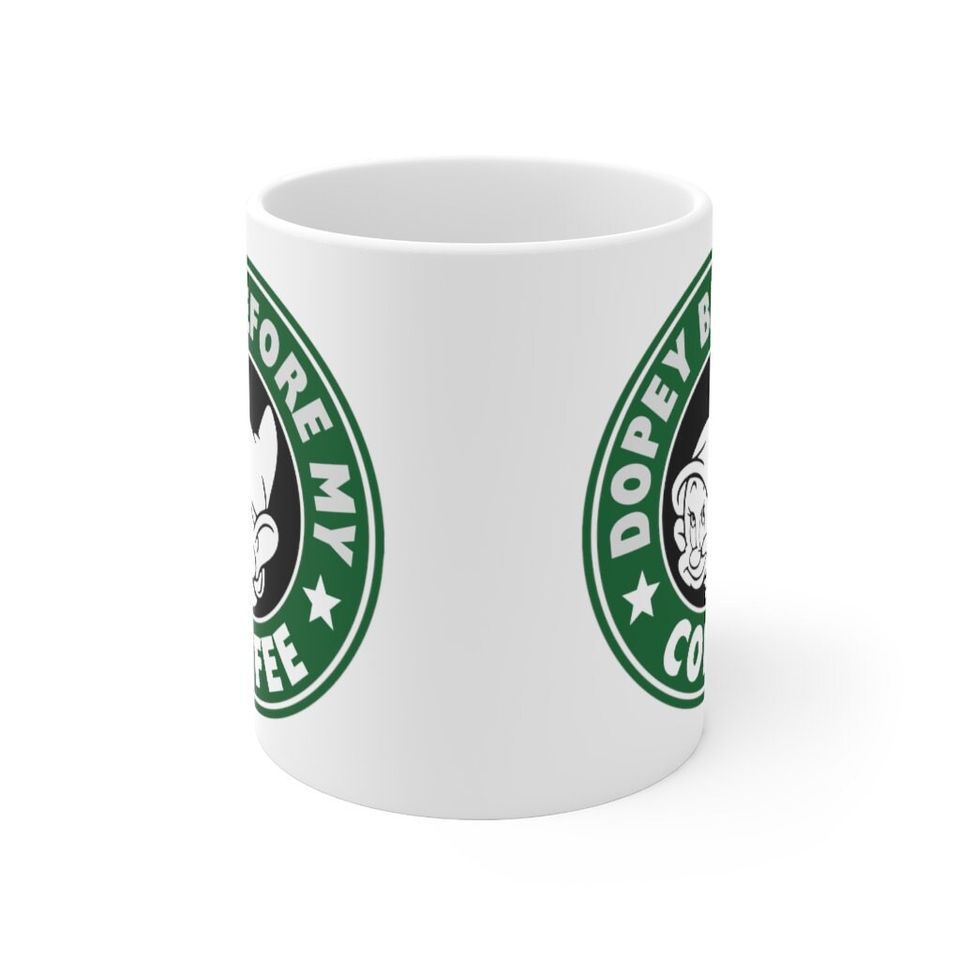 Disney Dopey Before Coffee  starbucks Funny Mug Disney fan gift