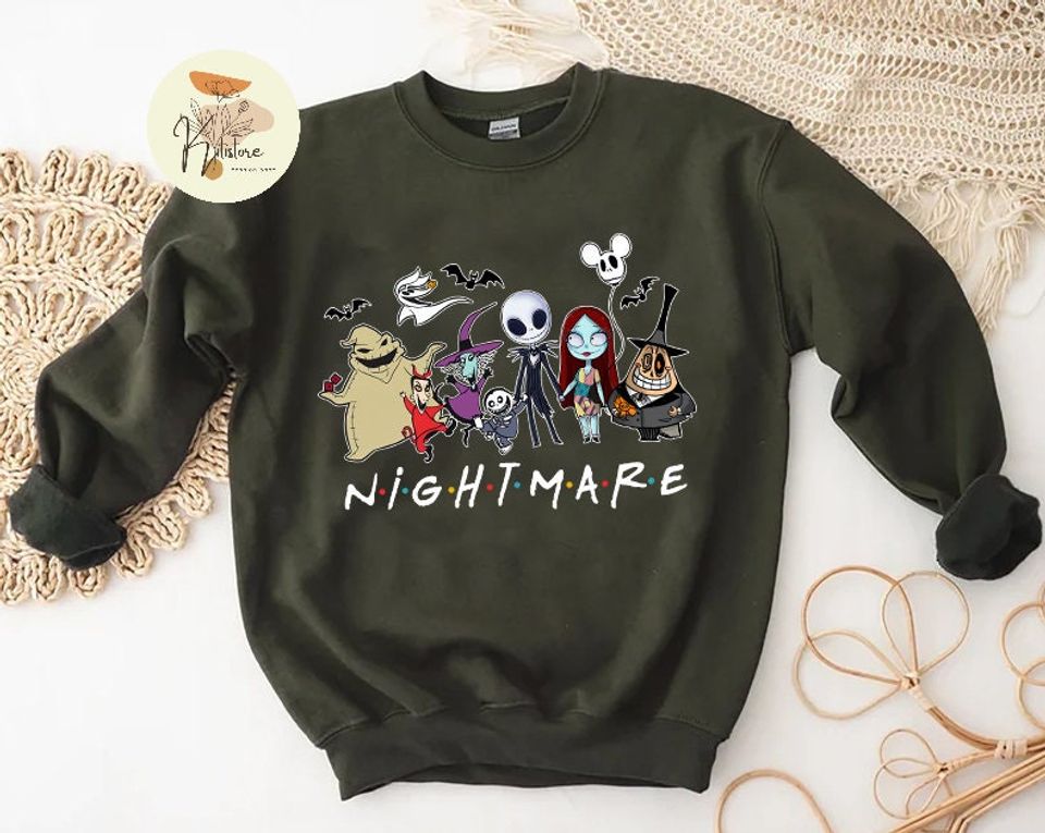 Nightmare Before Christmas Sweatshirt, Disney Halloween Sweatshirt