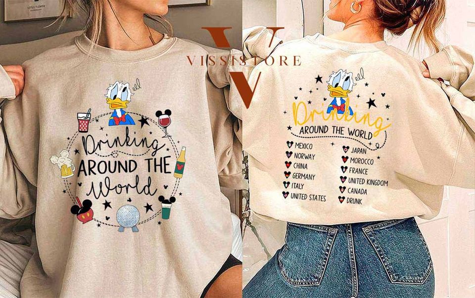 Drinking Around The World Shirt, Checklist Shirt