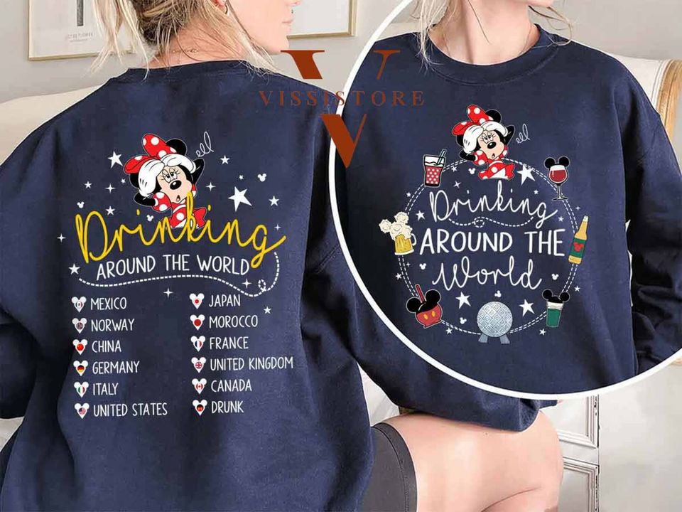 Drinking Around The World Shirt, Checklist Shirt