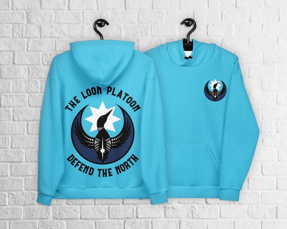 Loon Platoon Hoodie - Defend the North from ICE