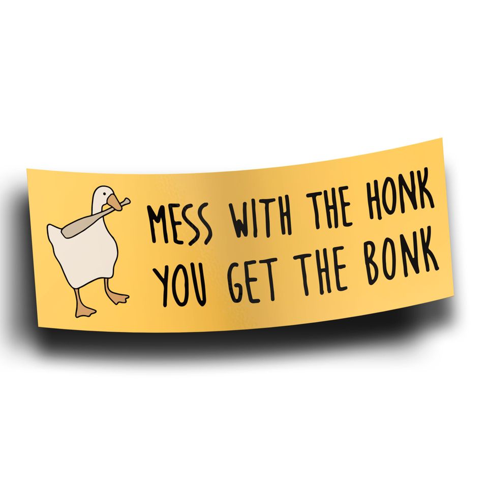 Goose Meme Bumper Sticker -
