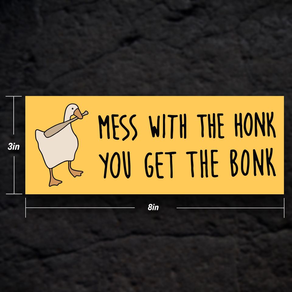 Goose Meme Bumper Sticker -