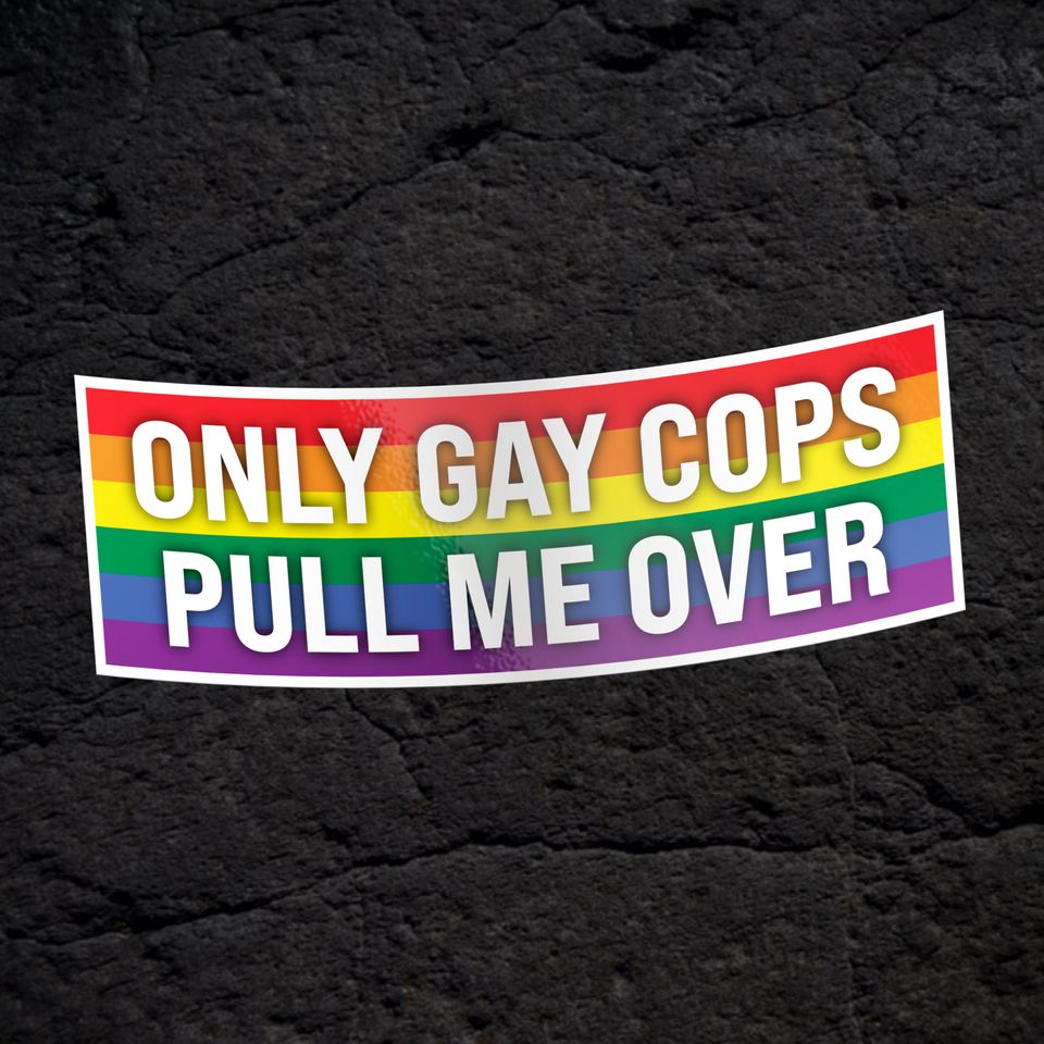 Gay Cop Bumper Sticker