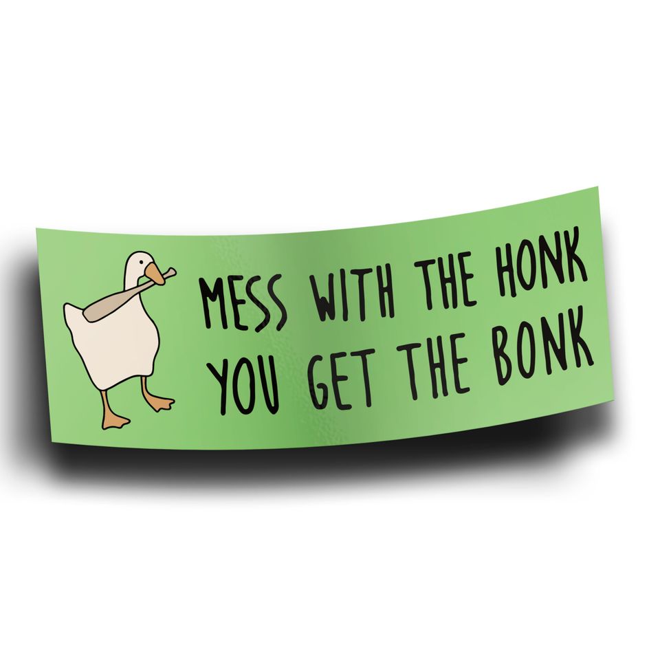 Goose Meme Bumper Sticker -