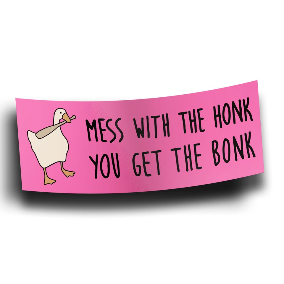 Goose Meme Bumper Sticker -