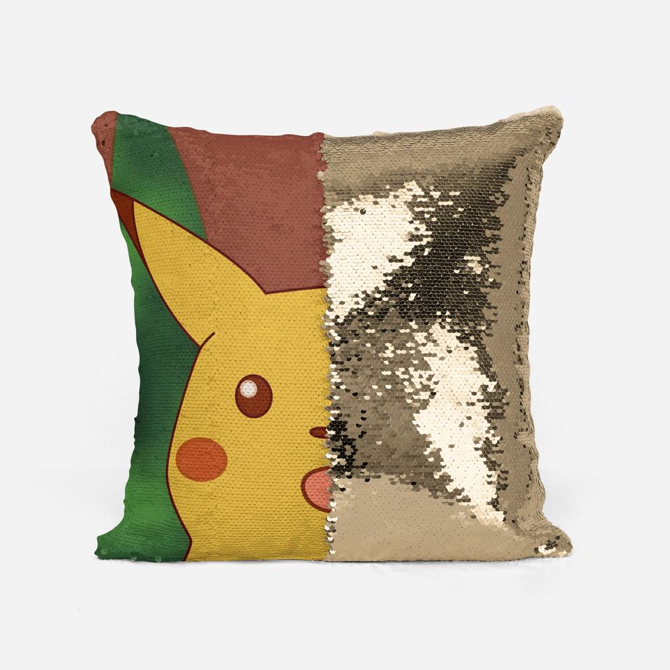 SURPRISED Pika - Fan Sequin Pillowcase