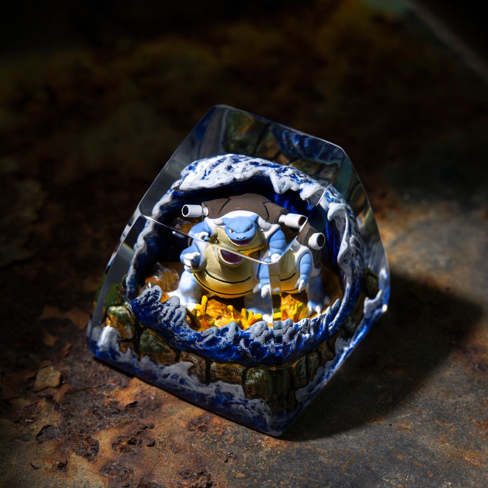 HOT PKM Artisan Keycap, Spacebar Keycap, Keycap Set, Cute Keycap