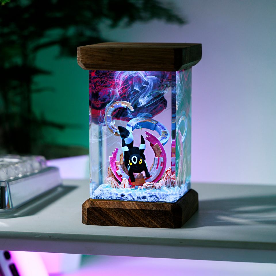 Shiny Umbreon PKM Artisan Keycap, Spacebar Keycap, Keycap Set, Cute Keycap