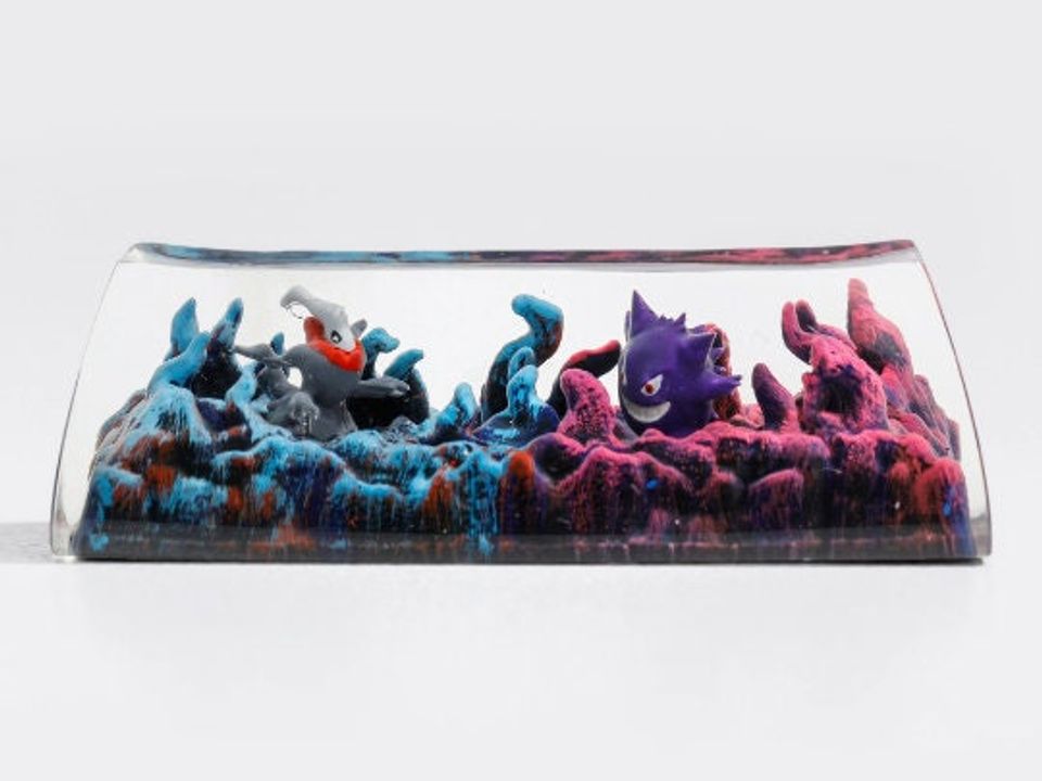 Gengar PKM Custom Artisan Keycap, Spacebar Keycap, Keycap Set, Cute Keycap