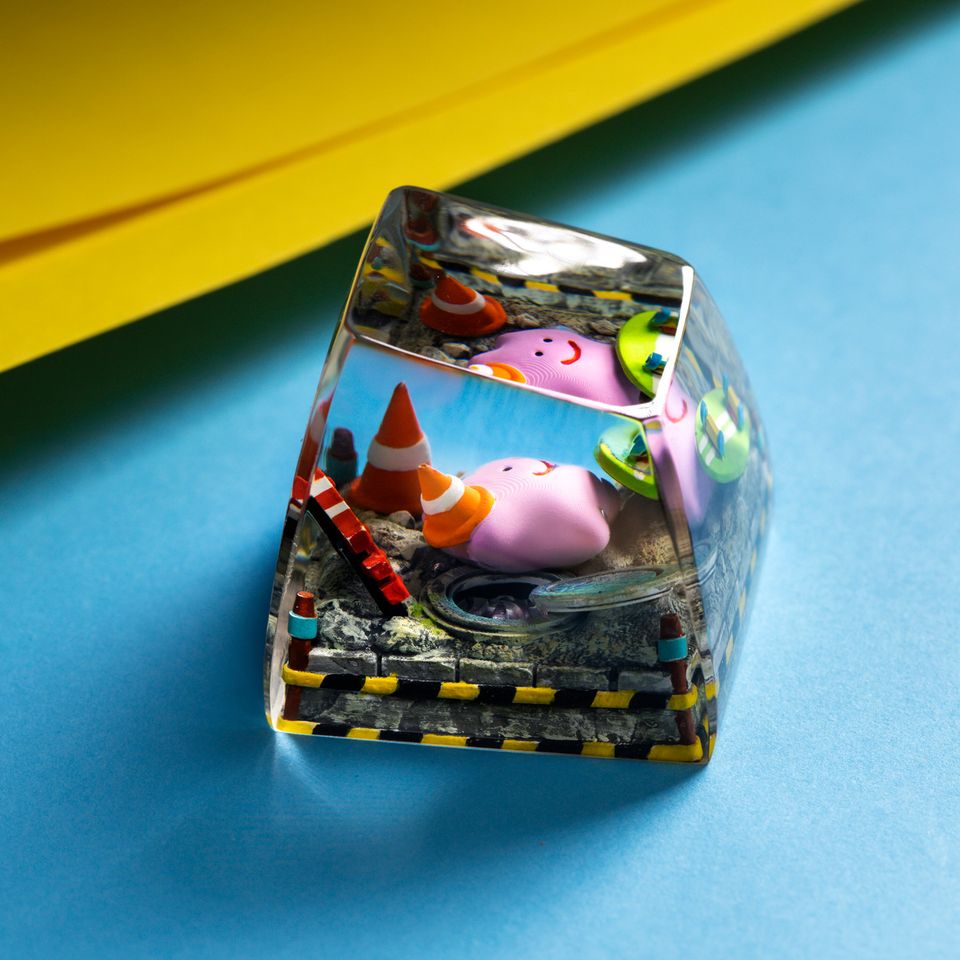 CUTE PKM Artisan Keycap, Spacebar Keycap, Keycap Set, Cute Keycap