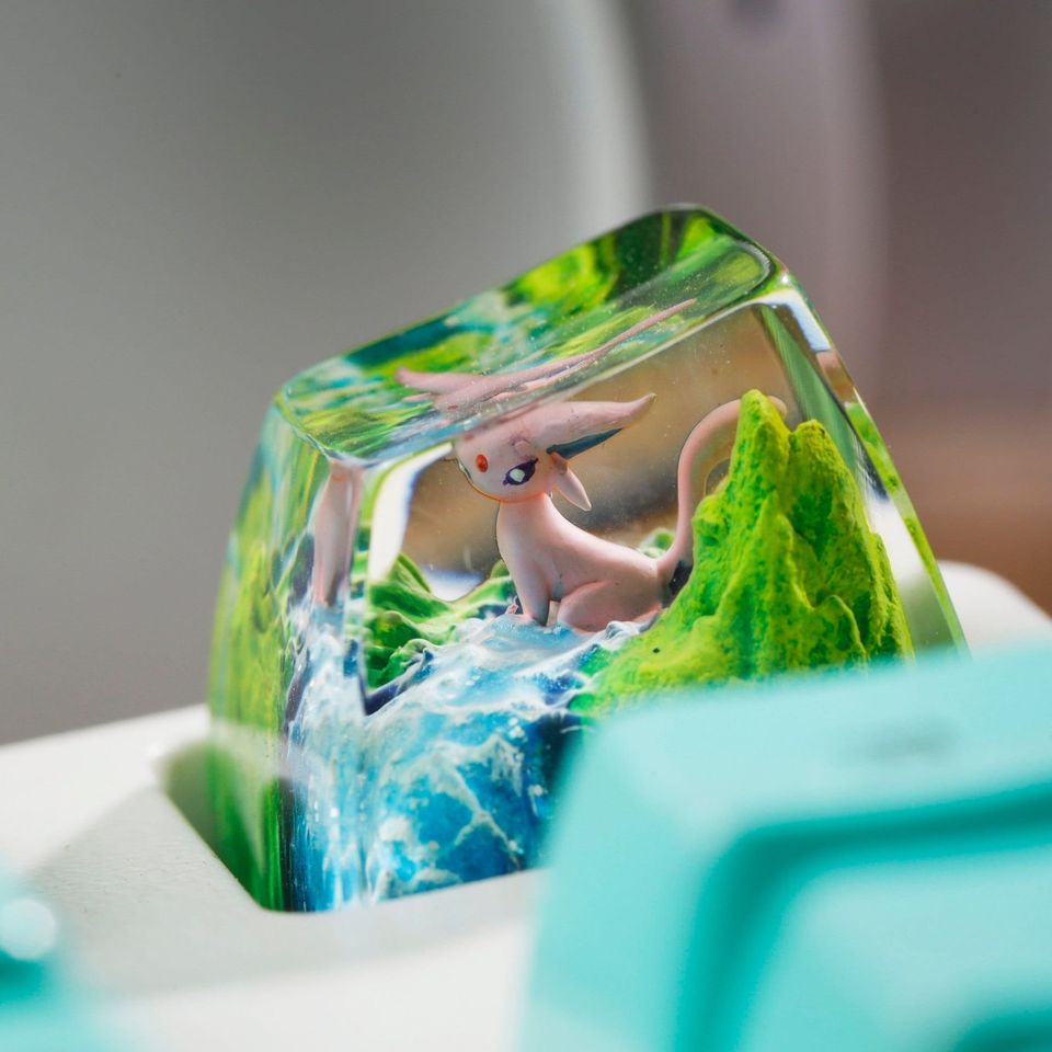 PKM Artisan Keycap, Spacebar Keycap, Keycap Set, Cute Keycap