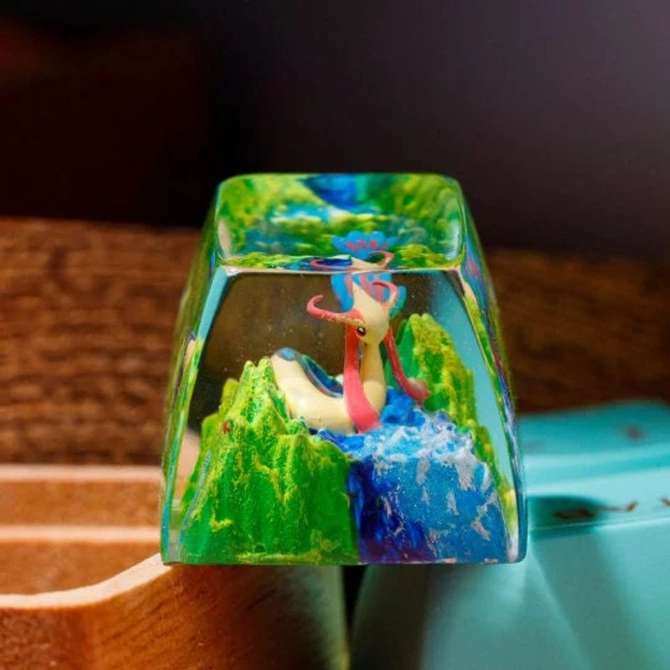 Raichu PKM Artisan Keycap, Spacebar Keycap, Keycap Set, Cute Keycap