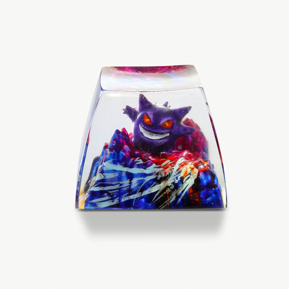 Gengar PKM Custom Artisan Keycap, Spacebar Keycap, Keycap Set, Cute Keycap