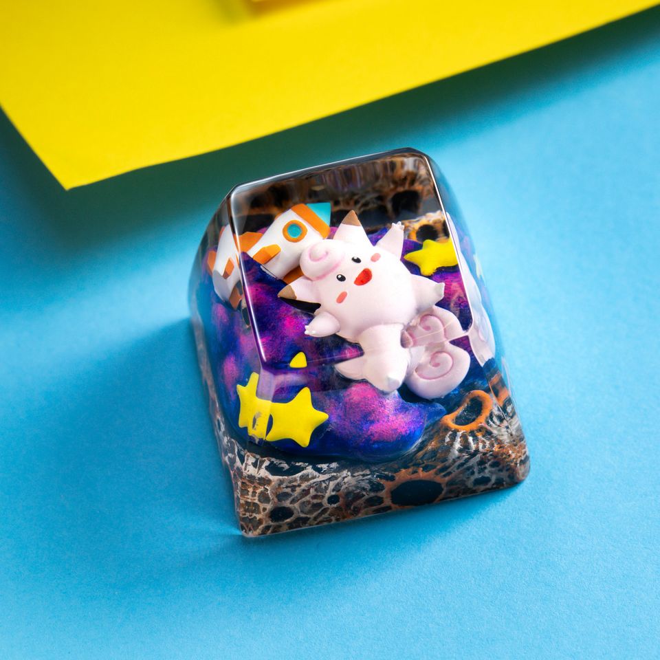 CUTE PKM Artisan Keycap, Spacebar Keycap, Keycap Set, Cute Keycap