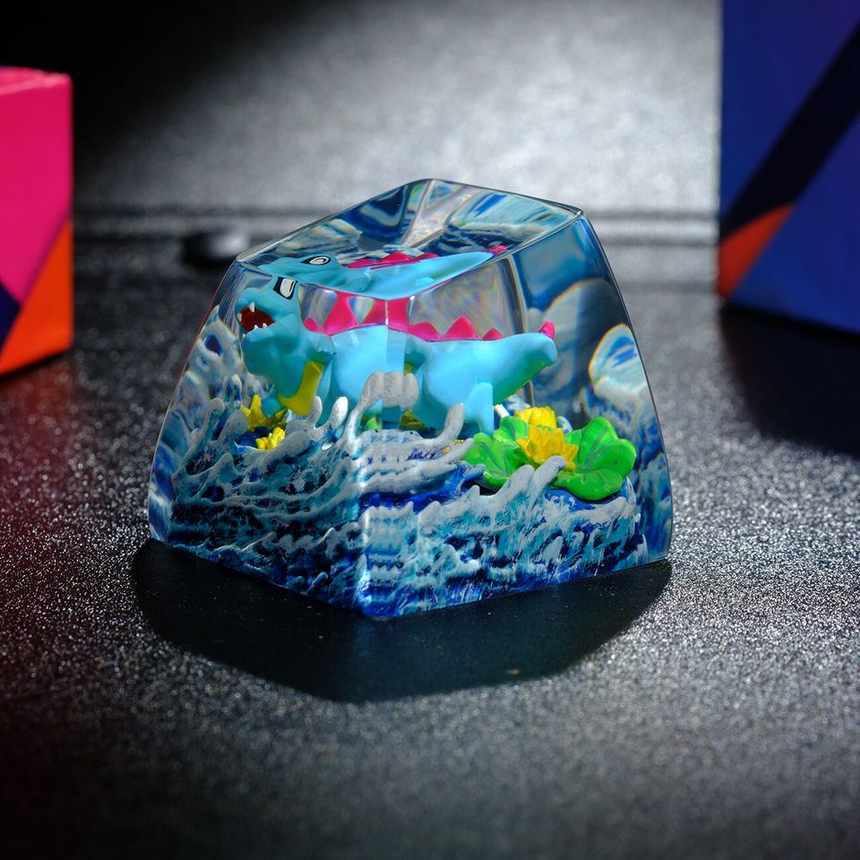 TOTODILE PKM Artisan Keycap, Spacebar Keycap, Keycap Set, Cute Keycap