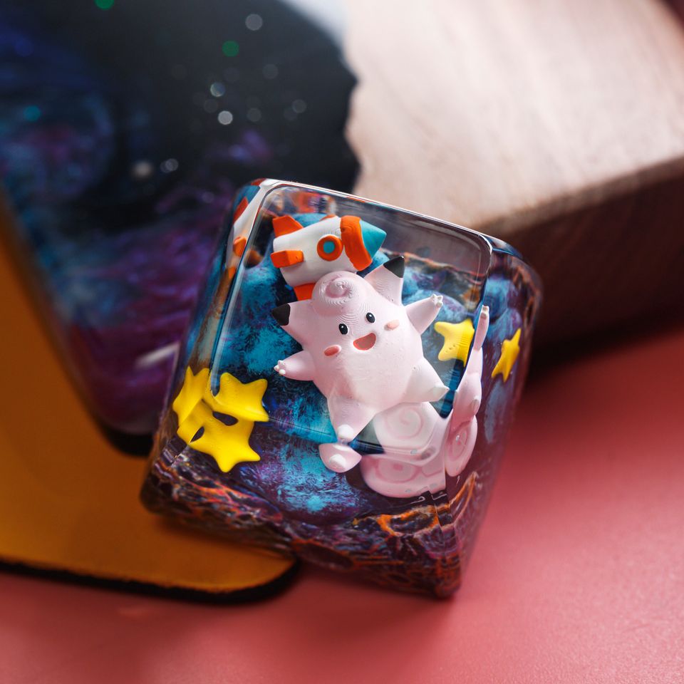 CUTE PKM Artisan Keycap, Spacebar Keycap, Keycap Set, Cute Keycap