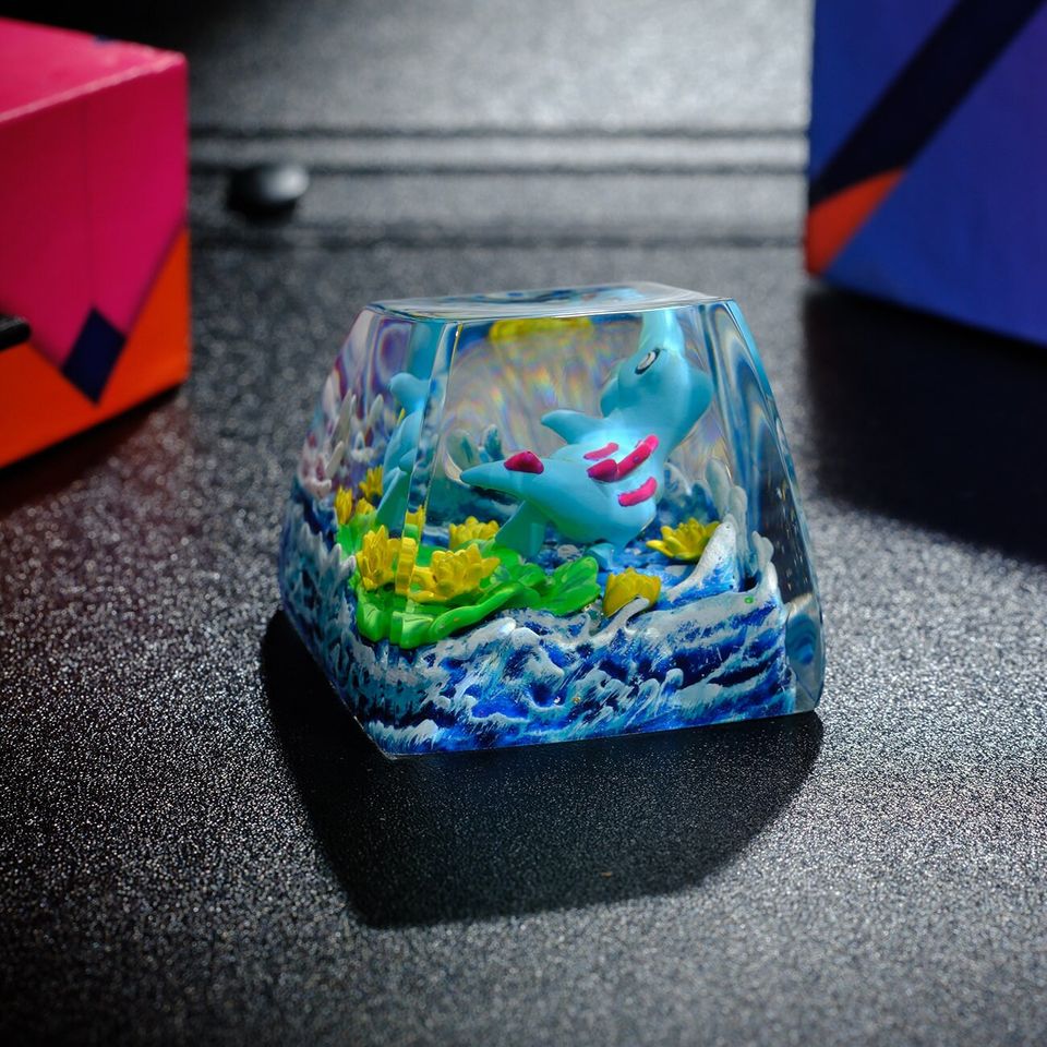 TOTODILE PKM Artisan Keycap, Spacebar Keycap, Keycap Set, Cute Keycap