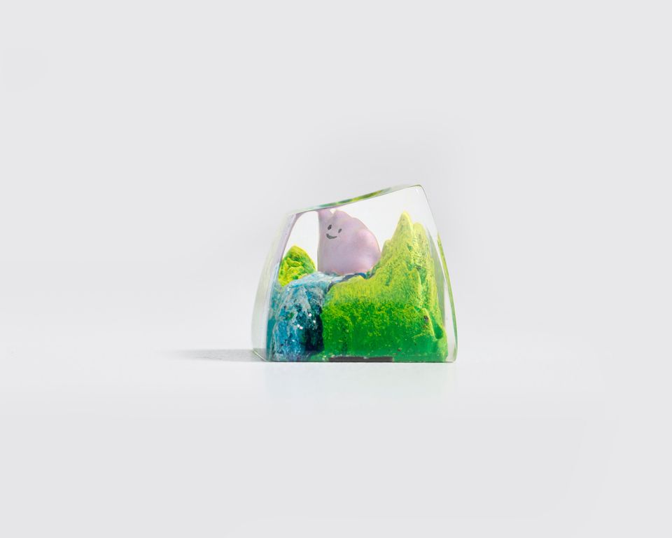 PKM Artisan Keycap, Spacebar Keycap, Keycap Set, Cute Keycap