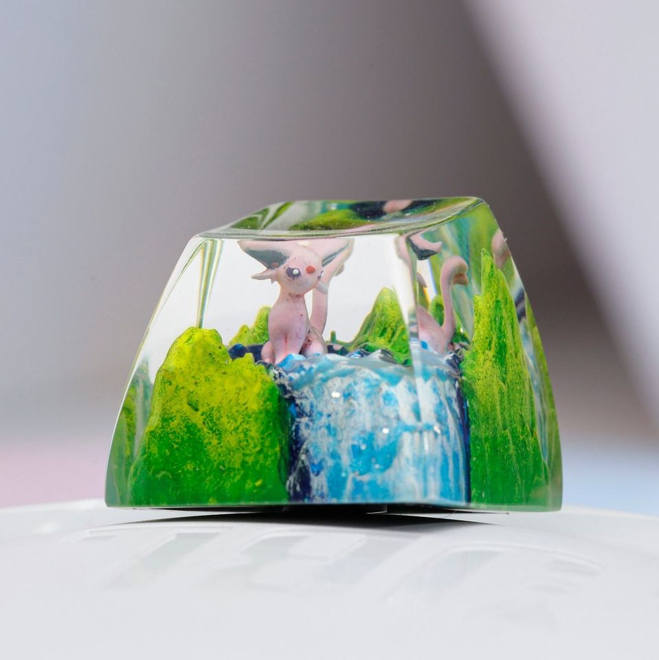 PKM Artisan Keycap, Spacebar Keycap, Keycap Set, Cute Keycap
