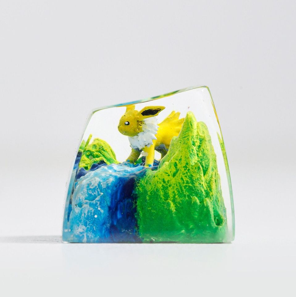 JOLTEON PKM Artisan Keycap, Spacebar Keycap, Keycap Set, Cute Keycap