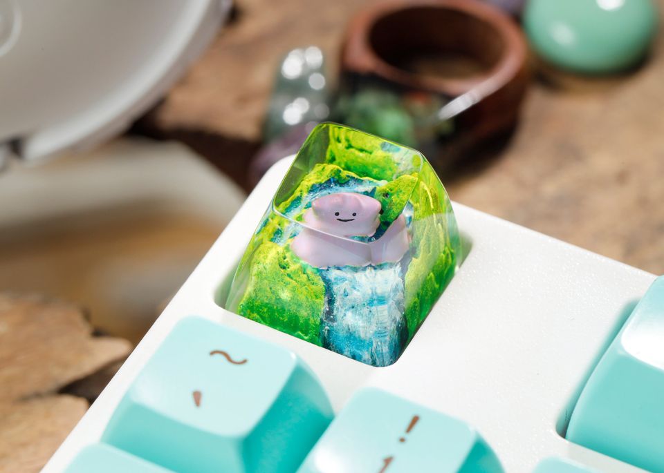PKM Artisan Keycap, Spacebar Keycap, Keycap Set, Cute Keycap