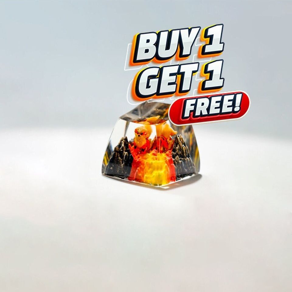 Arcanine PKM Custom Keycaps, Spacebar Keycap, Keycap Set, Cute Keycap