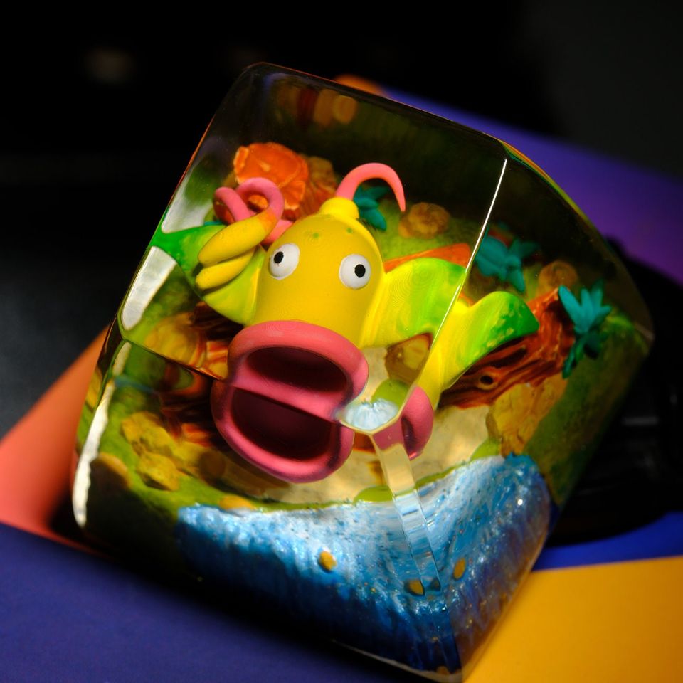 Weepinbell PKM Artisan Keycap, Spacebar Keycap, Keycap Set, Cute Keycap
