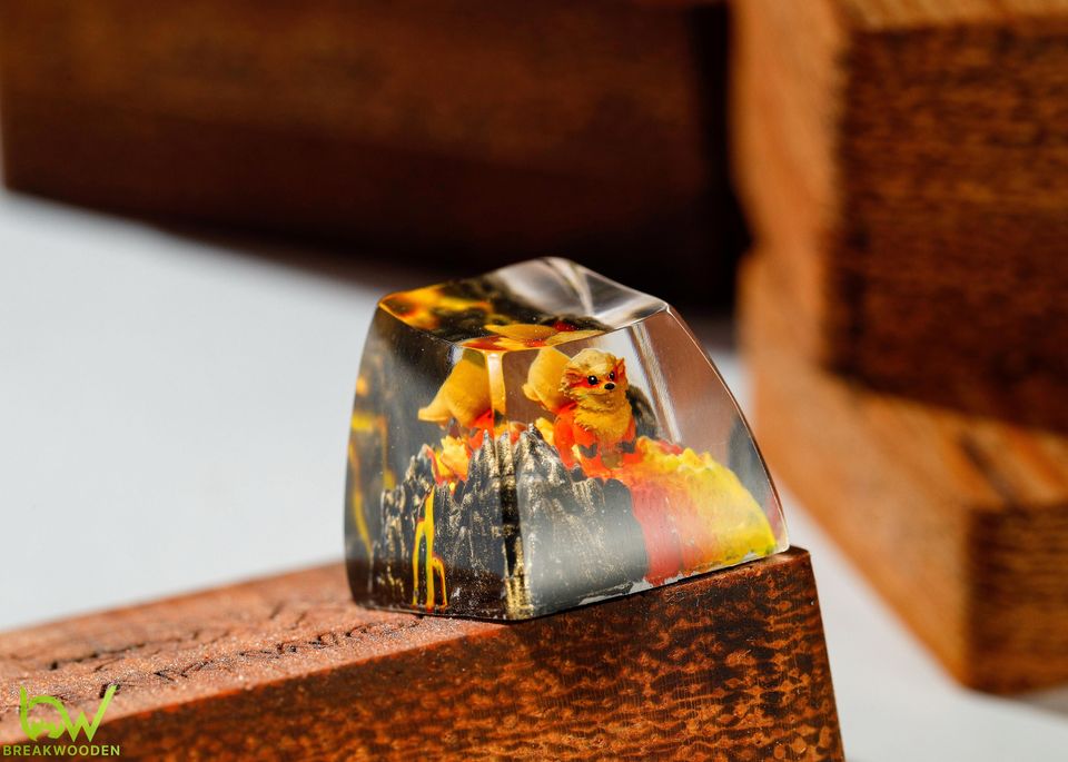 Arcanine PKM Custom Keycaps, Spacebar Keycap, Keycap Set, Cute Keycap