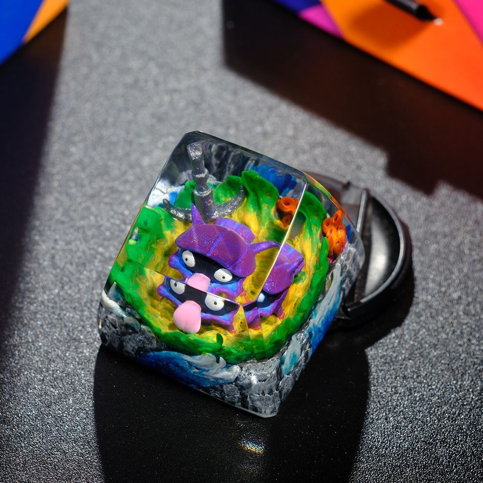 SHELLDER PKM Artisan Keycap, Spacebar Keycap, Keycap Set, Cute Keycap