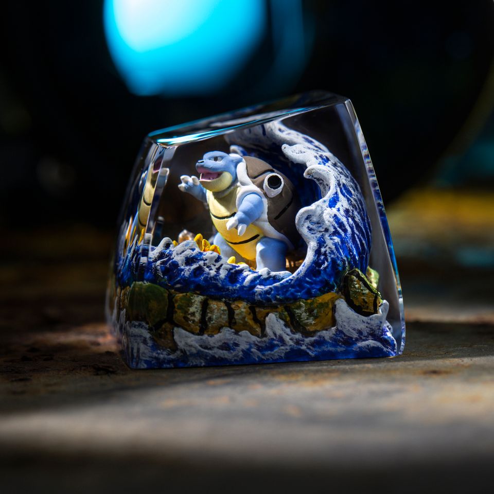 HOT PKM Artisan Keycap, Spacebar Keycap, Keycap Set, Cute Keycap