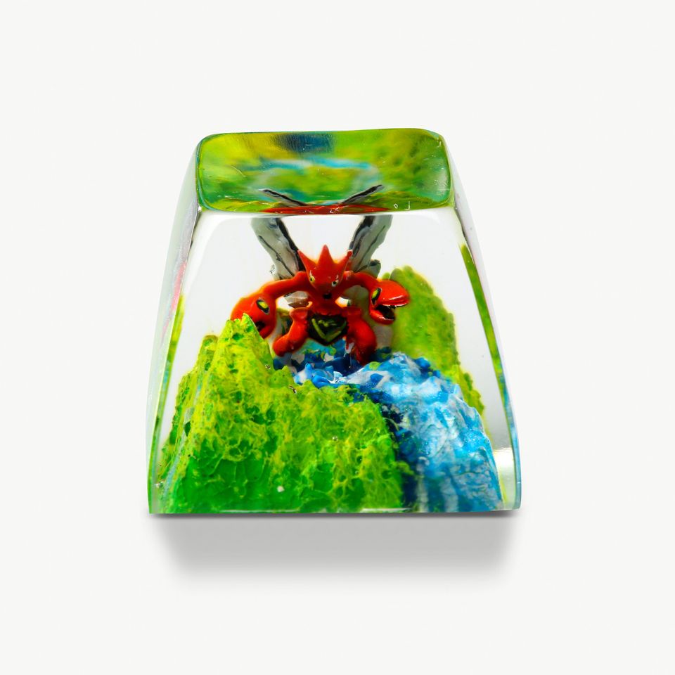 Bulbasaur PKM Keycaps, PKM Keycap, Artisan Keycap, Cute Keycap