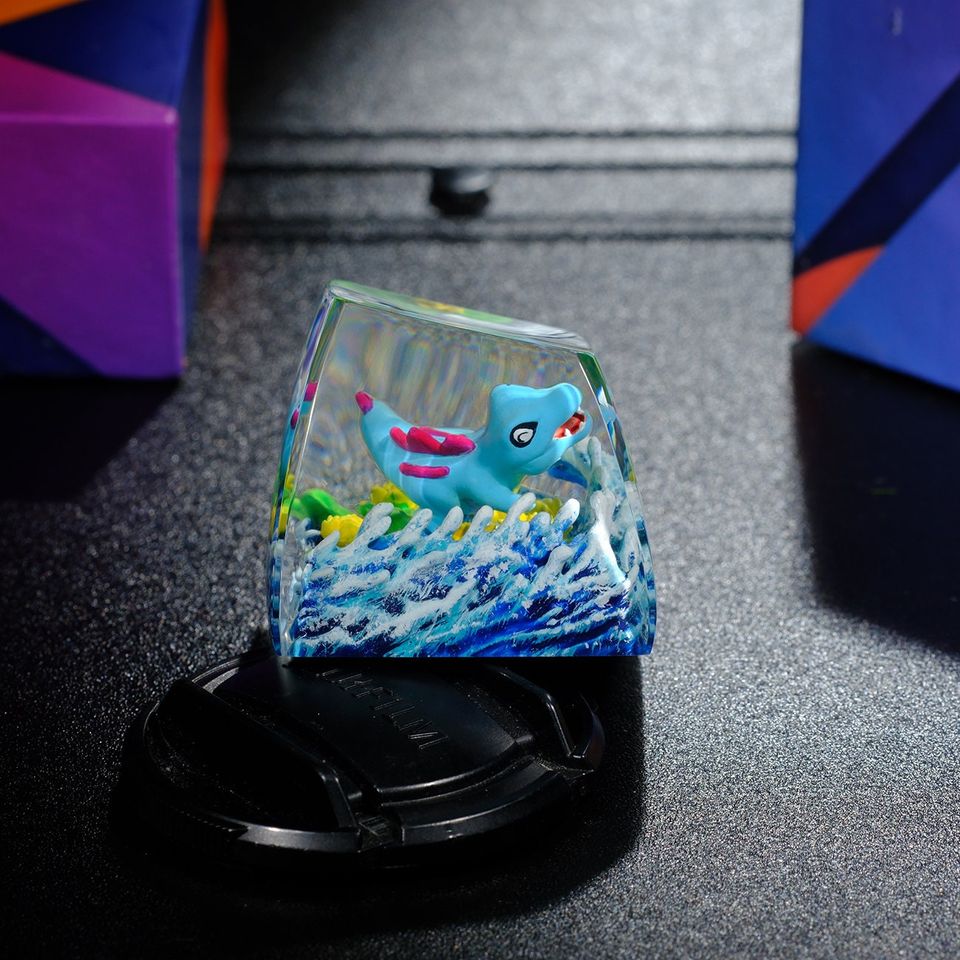 TOTODILE PKM Artisan Keycap, Spacebar Keycap, Keycap Set, Cute Keycap