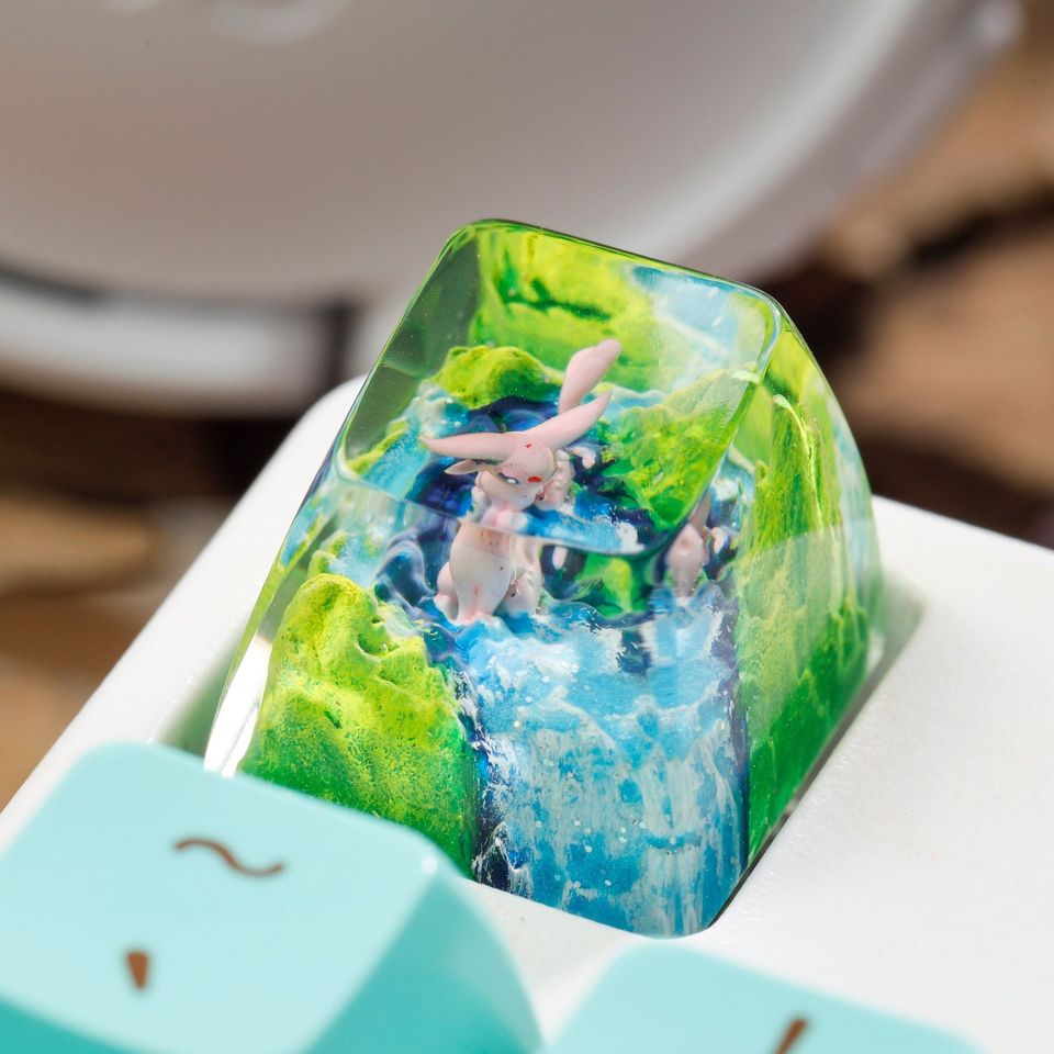 PKM Artisan Keycap, Spacebar Keycap, Keycap Set, Cute Keycap