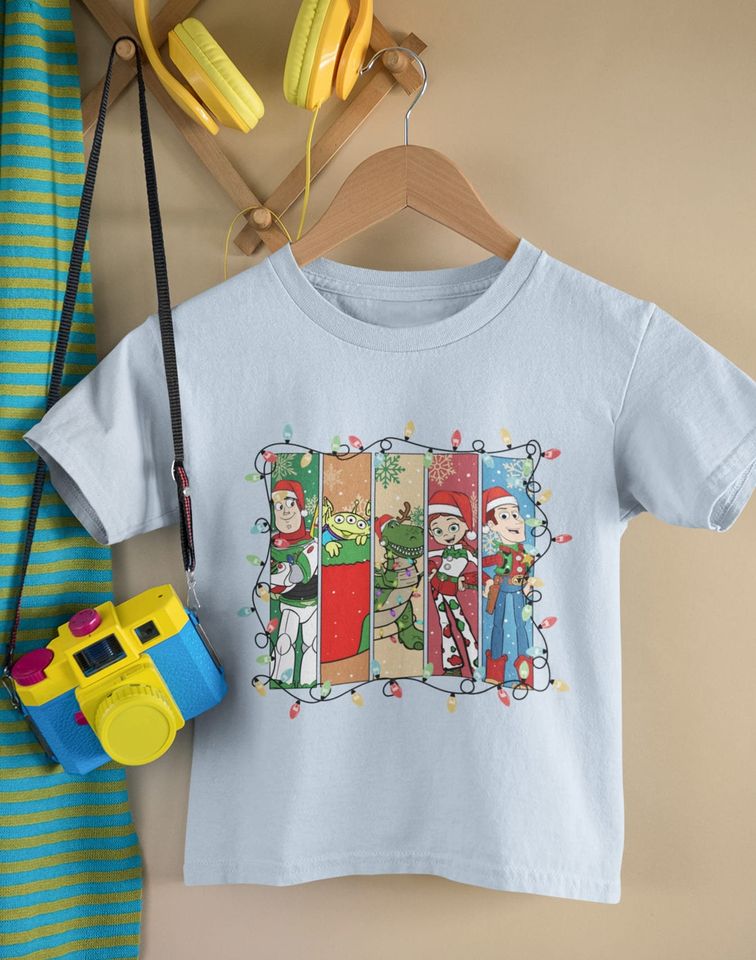 Disney Characters Squad Christmas Sweatshirt, Buzz Lightyear Christmas Sweatshirt