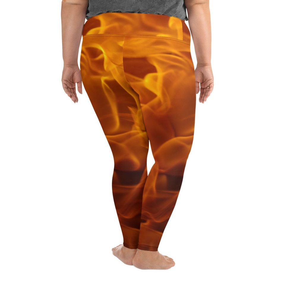 Fire Ember Plus Size Leggings