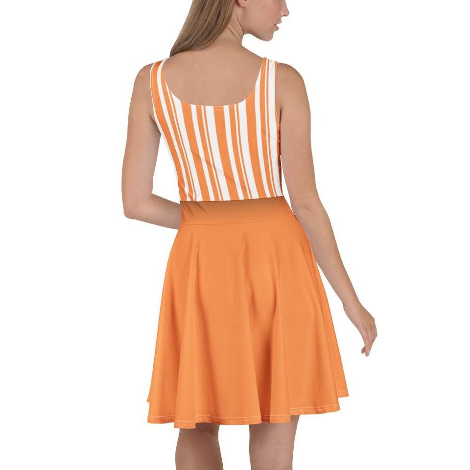 Orange Dapper Day Main Street Magic Inspired Skater Dress
