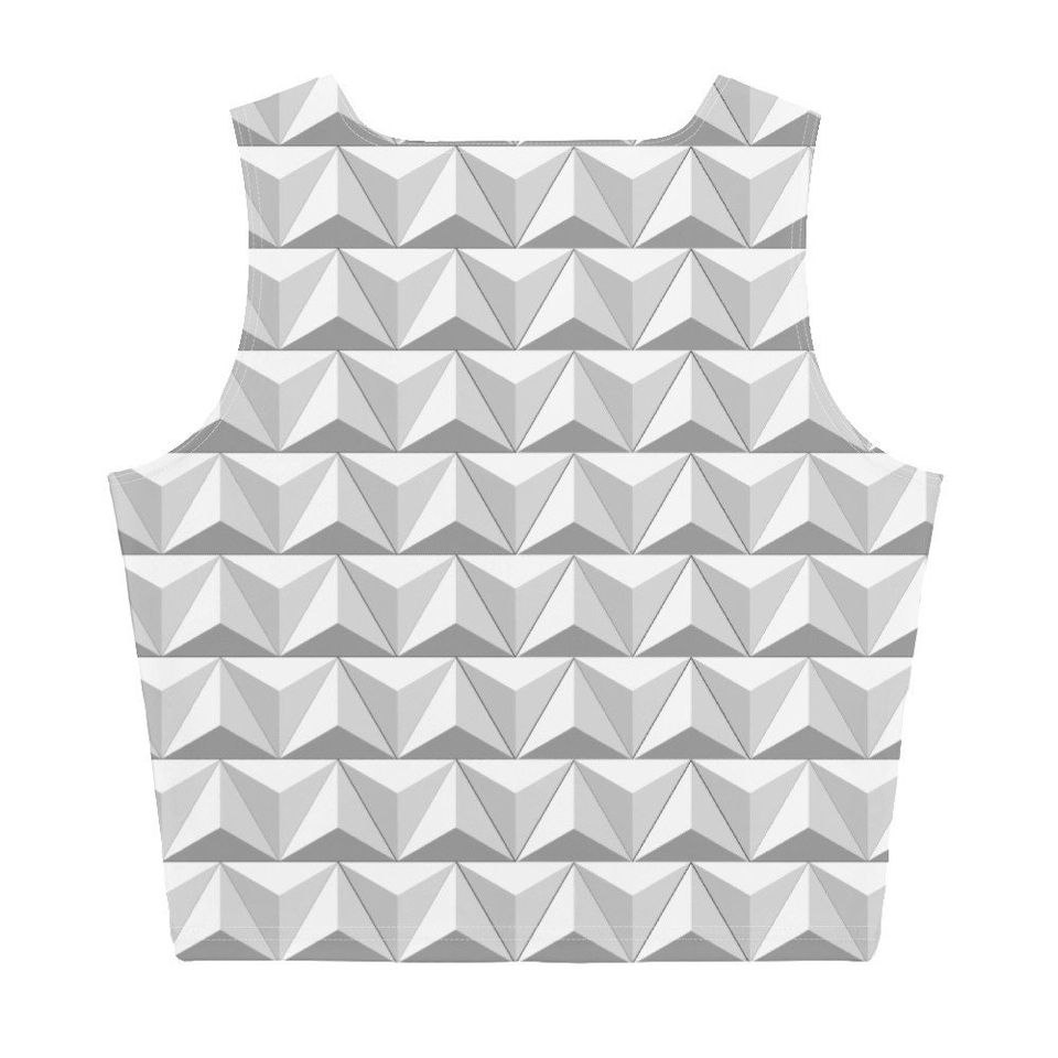 World of Tomorrow 3D Crop Tank Top for Womens