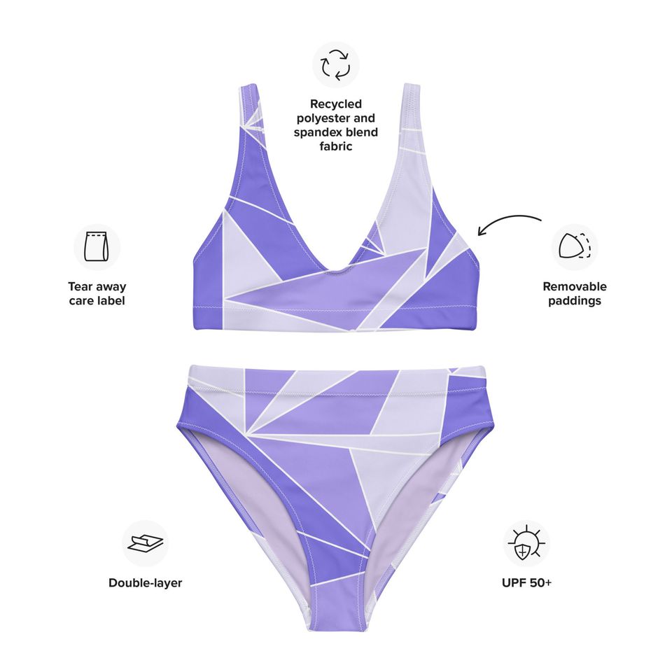 Purple Wall Two Piece Swimsuit