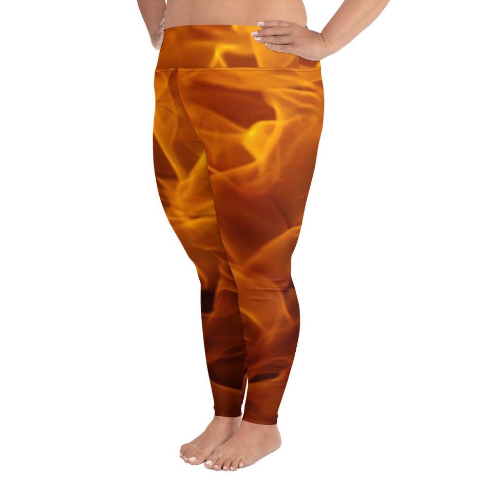 Fire Ember Plus Size Leggings