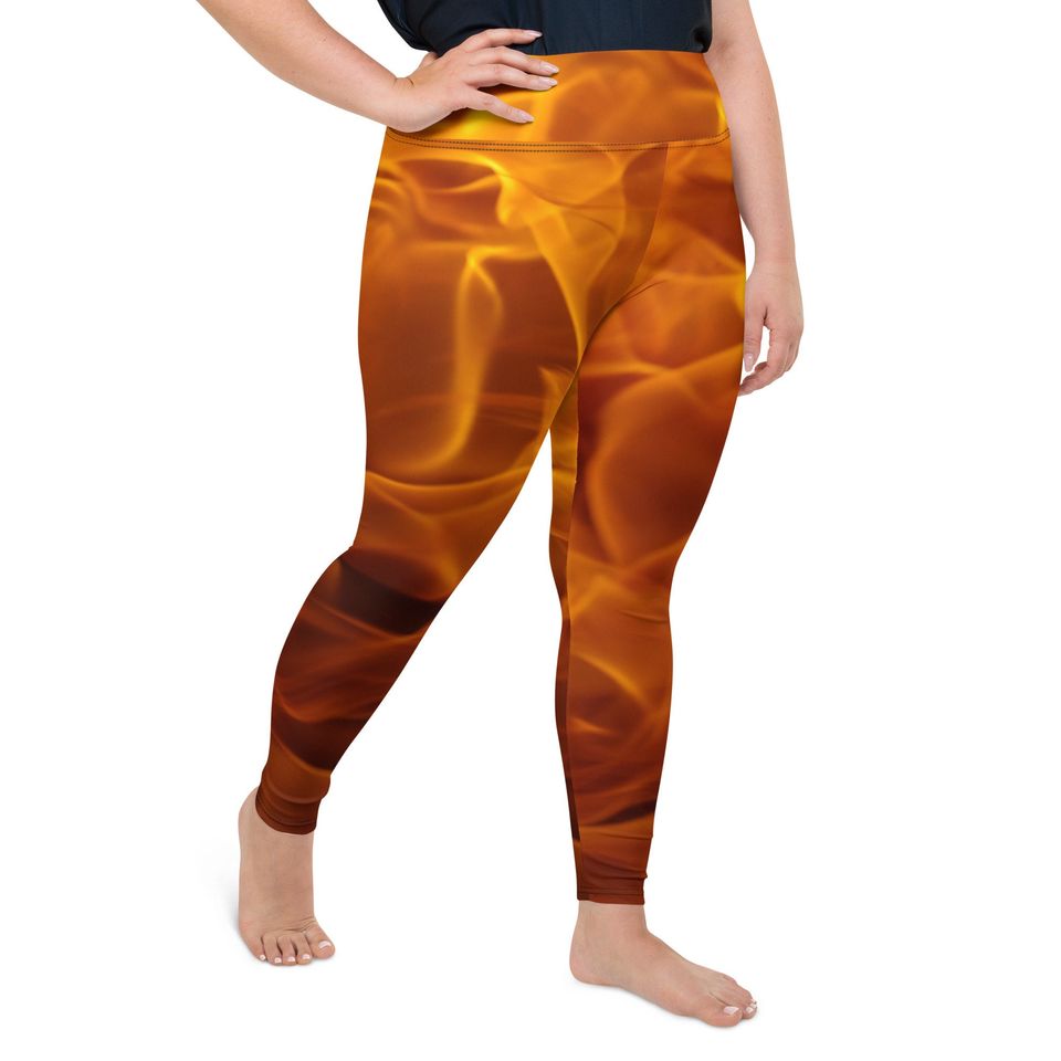 Fire Ember Plus Size Leggings