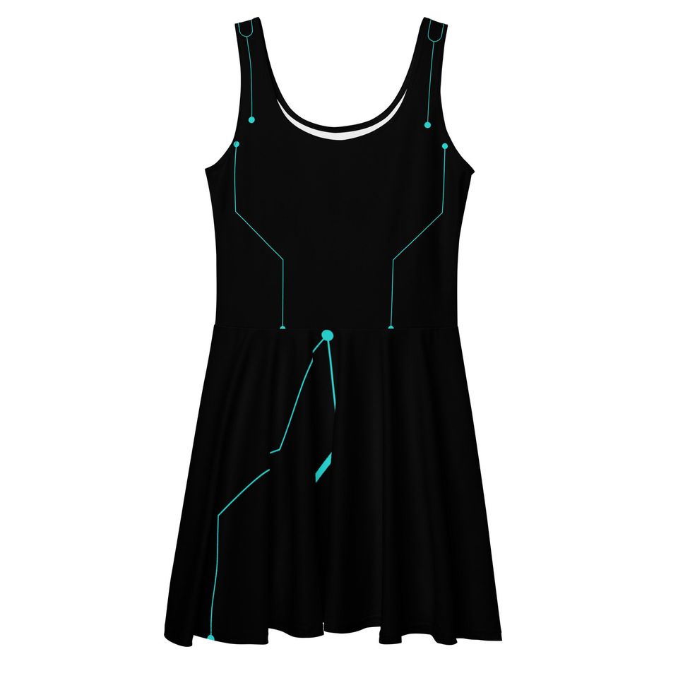 The User Skater Dress – Fun Cartoon Style Casual Outfit for Women