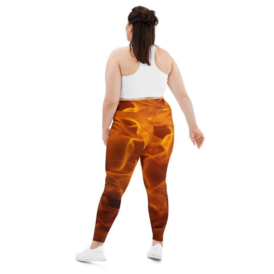 Fire Ember Plus Size Leggings