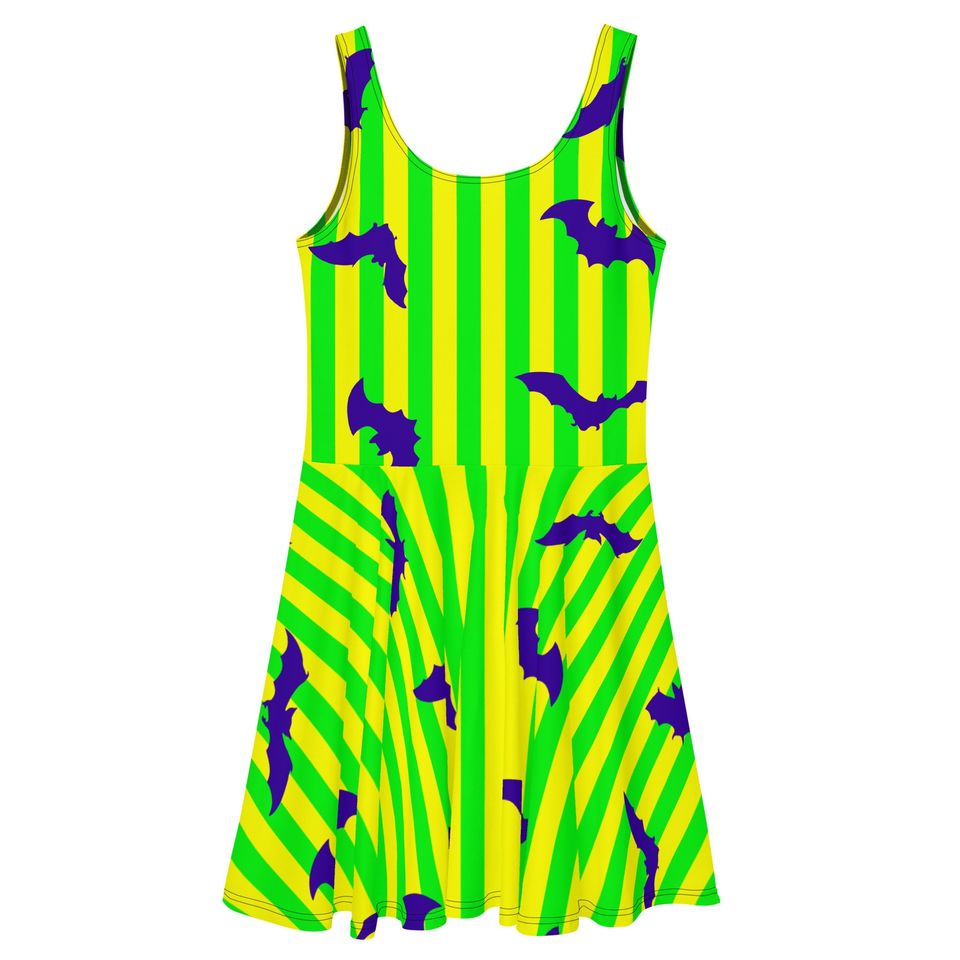 Not so Spooky Skater Dress – Fun Cartoon Style Casual Outfit for Women