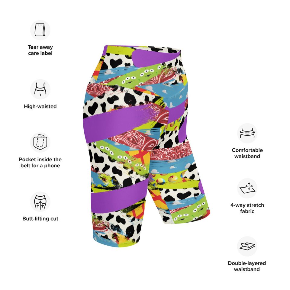 Toys Brushstrokes Biker Shorts