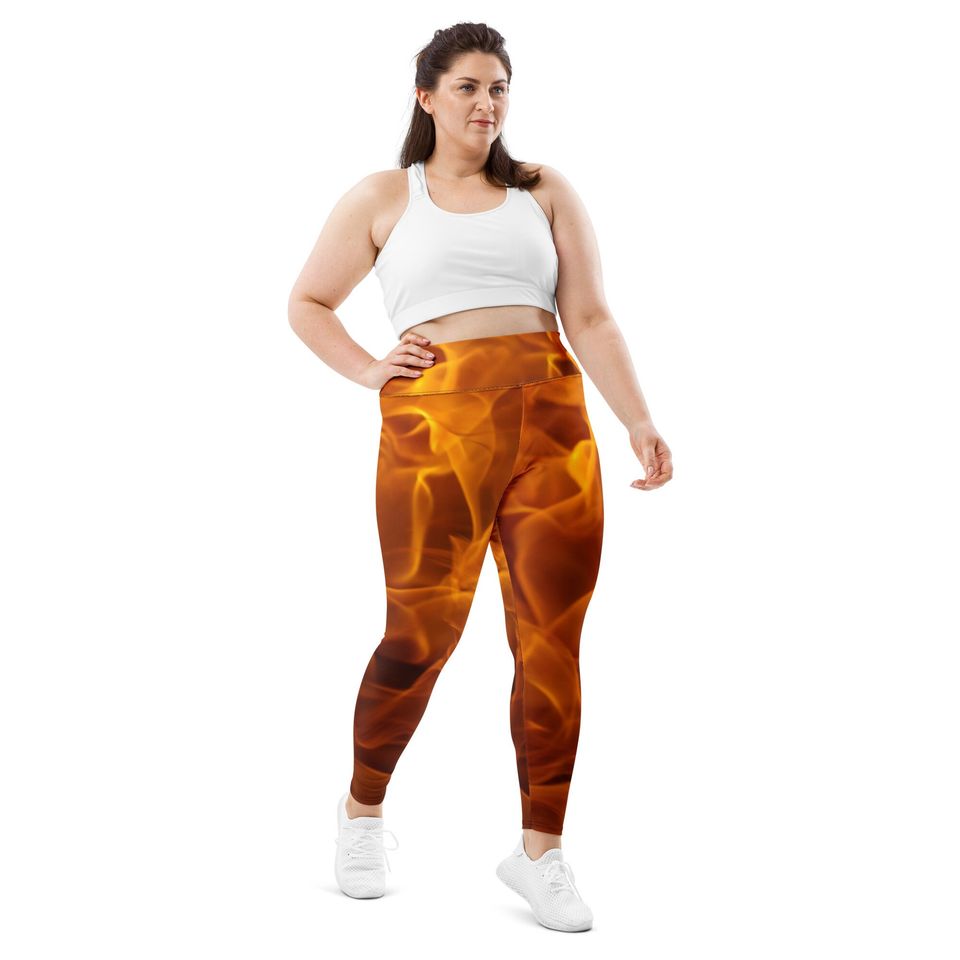 Fire Ember Plus Size Leggings